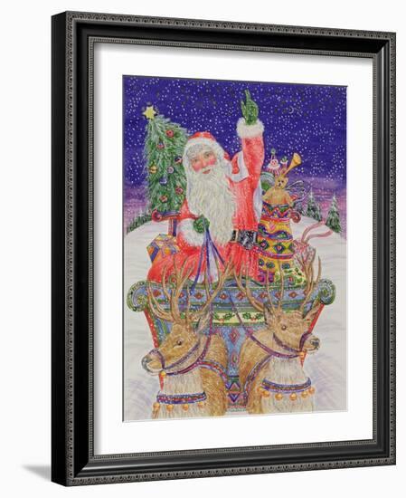 Father Christmas Setting Out on Christmas Eve-Catherine Bradbury-Framed Giclee Print