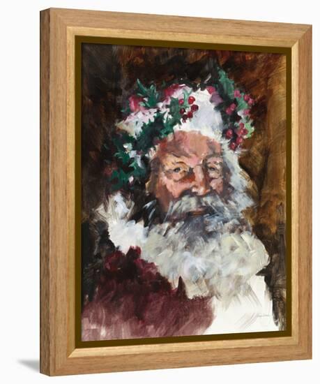 Father Christmas-Avery Tillmon-Framed Stretched Canvas