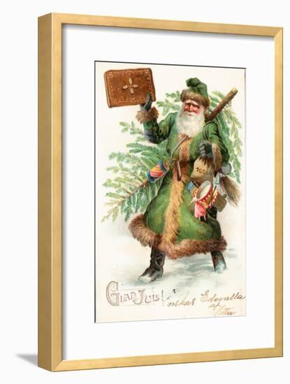 Father Christmas-German School-Framed Giclee Print