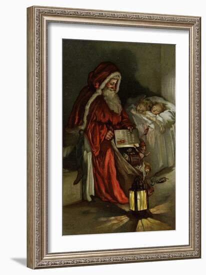 Father Christmas-Lizzi Mack-Framed Giclee Print