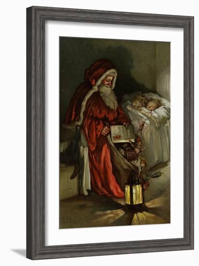 Father Christmas-Lizzi Mack-Framed Giclee Print