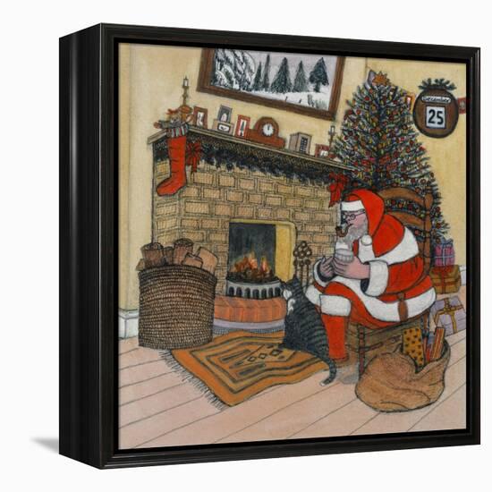 Father Christmas-Gillian Lawson-Framed Premier Image Canvas