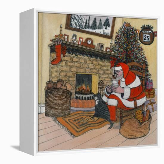 Father Christmas-Gillian Lawson-Framed Premier Image Canvas