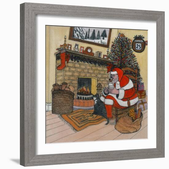 Father Christmas-Gillian Lawson-Framed Giclee Print