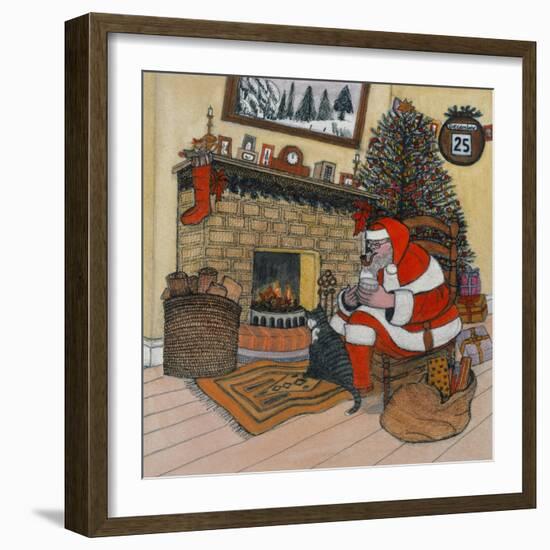 Father Christmas-Gillian Lawson-Framed Giclee Print