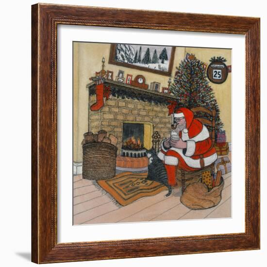 Father Christmas-Gillian Lawson-Framed Giclee Print