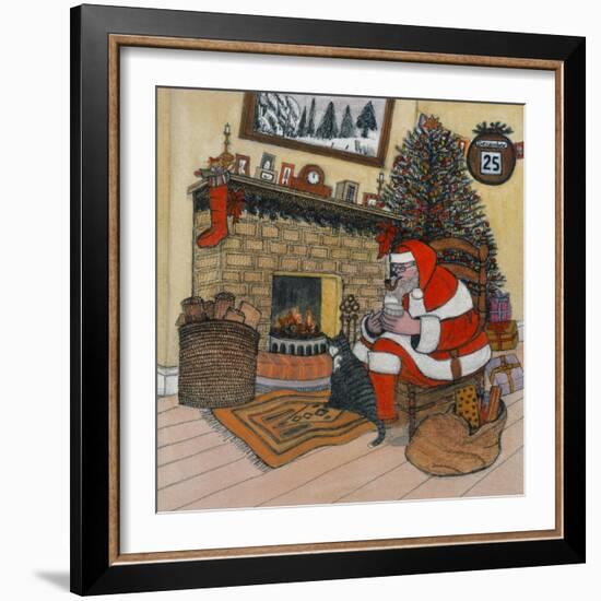 Father Christmas-Gillian Lawson-Framed Giclee Print