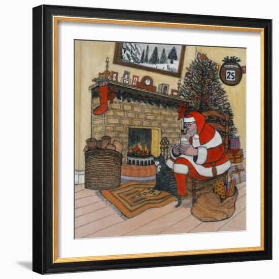 Father Christmas-Gillian Lawson-Framed Giclee Print