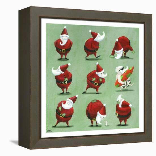 Father Christmas-Louise Tate-Framed Premier Image Canvas