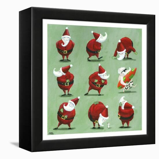 Father Christmas-Louise Tate-Framed Premier Image Canvas