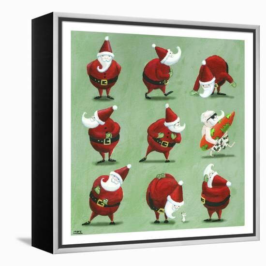 Father Christmas-Louise Tate-Framed Premier Image Canvas