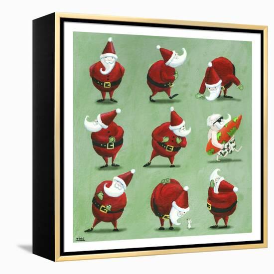 Father Christmas-Louise Tate-Framed Premier Image Canvas