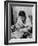 Father Feeding His Baby So That His Wife Can Go to the Movies-Alfred Eisenstaedt-Framed Photographic Print