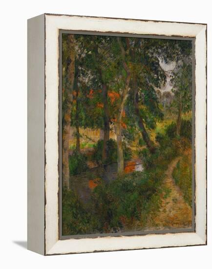 Father Jean's Walk or the Red Roofs, 1886-Paul Gauguin-Framed Premier Image Canvas