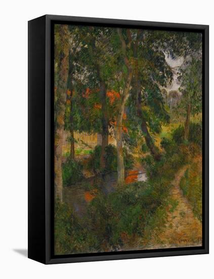 Father Jean's Walk or the Red Roofs, 1886-Paul Gauguin-Framed Premier Image Canvas