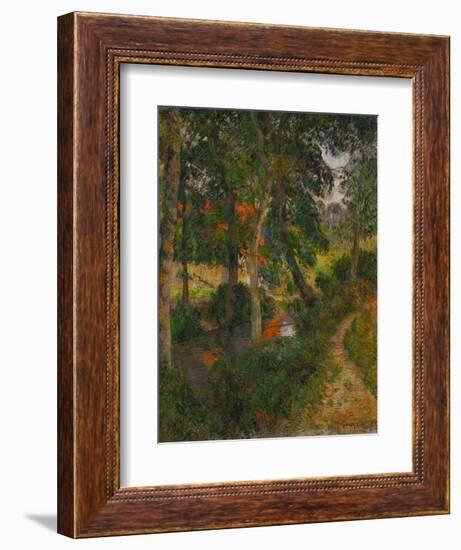 Father Jean's Walk or the Red Roofs, 1886-Paul Gauguin-Framed Giclee Print