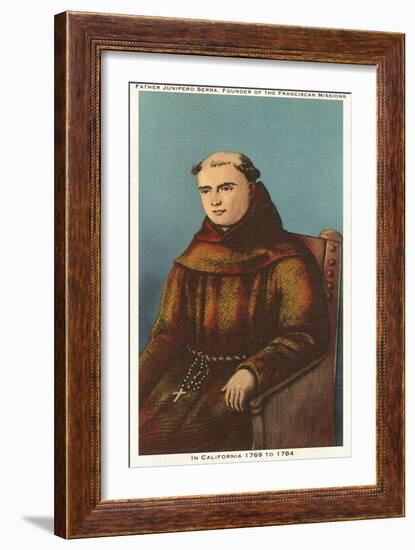 Father Junipero Serra, California Missions-null-Framed Art Print