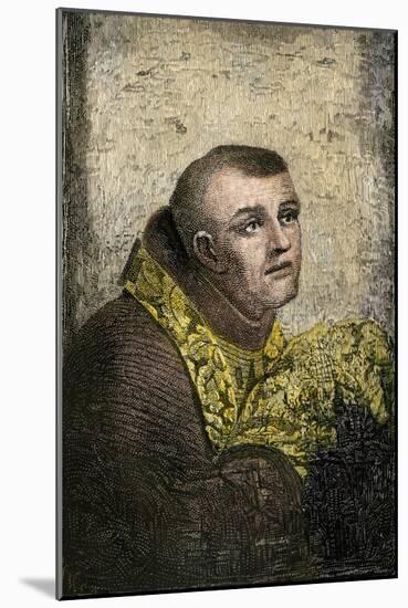 Father Junipero Serra, Franciscan Missionary to California, 1700s-null-Mounted Giclee Print