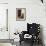 Father Junipero Serra's Chair in His Personal Quarters at San Diego Mission, Which He Founded 1769-null-Framed Photographic Print displayed on a wall