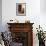 Father Junipero Serra's Chair in His Personal Quarters at San Diego Mission, Which He Founded 1769-null-Framed Photographic Print displayed on a wall