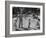 Father Playing in Yard with His Children-Wallace Kirkland-Framed Photographic Print