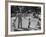 Father Playing in Yard with His Children-Wallace Kirkland-Framed Photographic Print