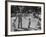 Father Playing in Yard with His Children-Wallace Kirkland-Framed Photographic Print