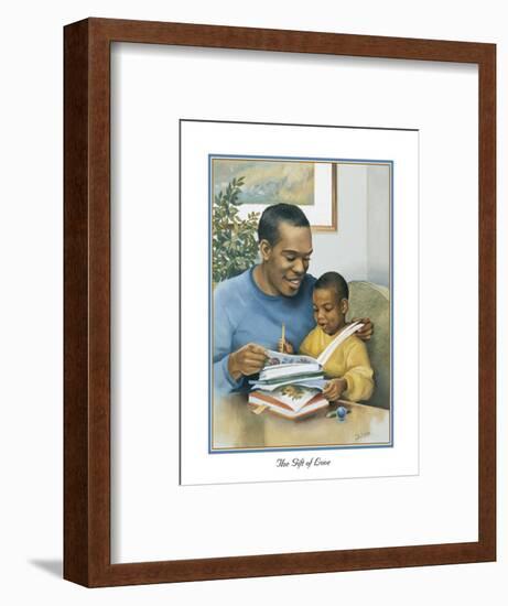 Father's Gift of Love-Lopez-Framed Art Print