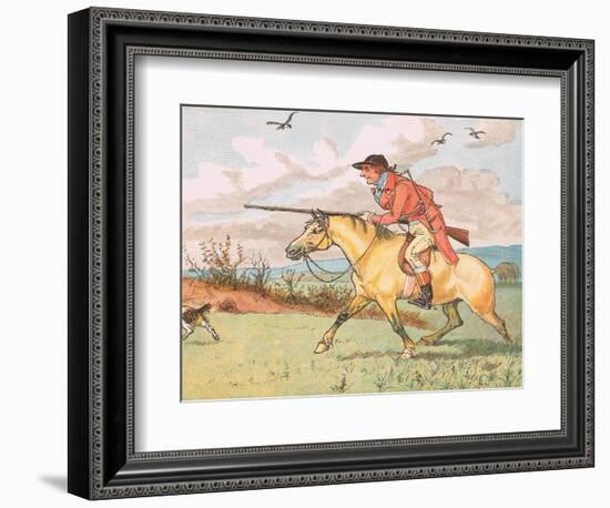 Father's Gone a Hunting-Randolph Caldecott-Framed Giclee Print