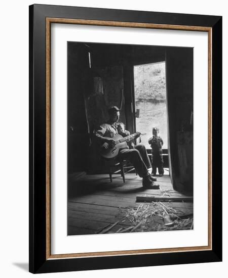 Father Singing to His Children-Eliot Elisofon-Framed Photographic Print