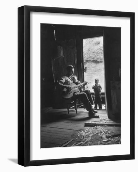 Father Singing to His Children-Eliot Elisofon-Framed Photographic Print