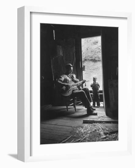 Father Singing to His Children-Eliot Elisofon-Framed Photographic Print