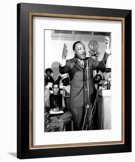Father Speaks, Daughter Listens-Jack Thornell-Framed Photographic Print