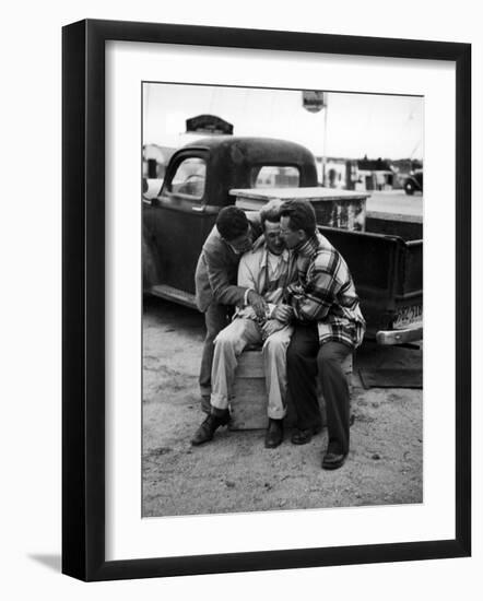 Father Weeping Helplessly after Identifying the Body of His Son-Yale Joel-Framed Photographic Print