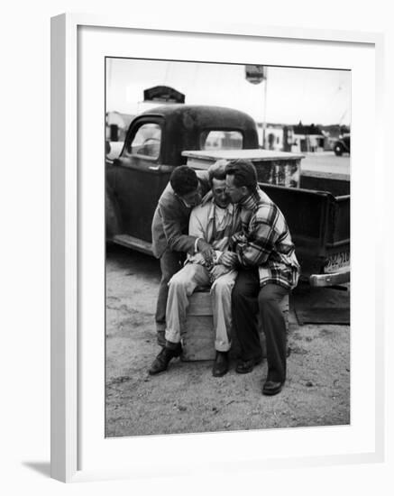 Father Weeping Helplessly after Identifying the Body of His Son-Yale Joel-Framed Photographic Print