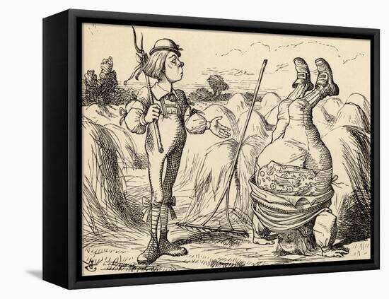 Father William Standing on His Head, from 'Alice's Adventures in Wonderland' by Lewis Carroll,…-John Tenniel-Framed Premier Image Canvas