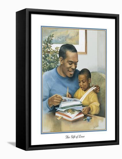 Fathers Gift of Love-Bev Lopez-Framed Stretched Canvas