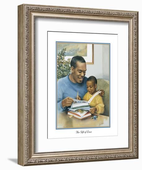 Fathers Gift of Love-Bev Lopez-Framed Art Print