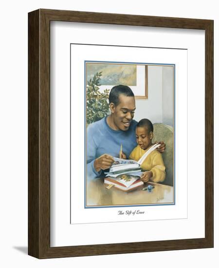 Fathers Gift of Love-Bev Lopez-Framed Art Print