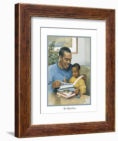 Fathers Gift of Love-Bev Lopez-Framed Art Print