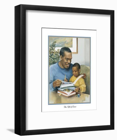 Fathers Gift of Love-Bev Lopez-Framed Art Print