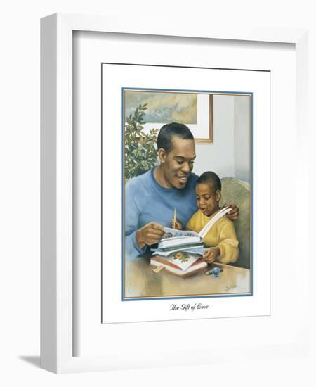 Fathers Gift of Love-Bev Lopez-Framed Art Print