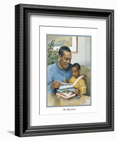 Fathers Gift of Love-Bev Lopez-Framed Art Print