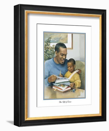 Fathers Gift of Love-Bev Lopez-Framed Art Print