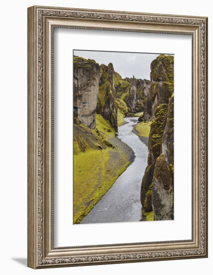 Fathrijargljufur Gorge, near Kirkjubaejarklaustur, near the south coast of Iceland, Polar Regions-Nigel Hicks-Framed Photographic Print