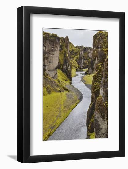 Fathrijargljufur Gorge, near Kirkjubaejarklaustur, near the south coast of Iceland, Polar Regions-Nigel Hicks-Framed Photographic Print