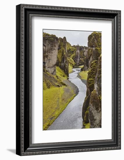 Fathrijargljufur Gorge, near Kirkjubaejarklaustur, near the south coast of Iceland, Polar Regions-Nigel Hicks-Framed Photographic Print