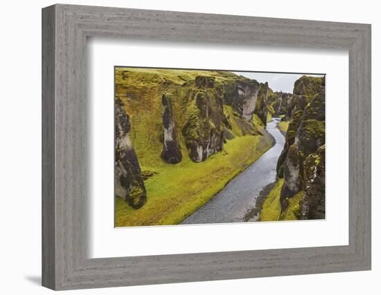 Fathrijargljufur Gorge, near Kirkjubaejarklaustur, near the south coast of Iceland, Polar Regions-Nigel Hicks-Framed Photographic Print