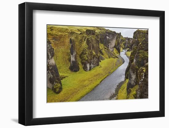 Fathrijargljufur Gorge, near Kirkjubaejarklaustur, near the south coast of Iceland, Polar Regions-Nigel Hicks-Framed Photographic Print