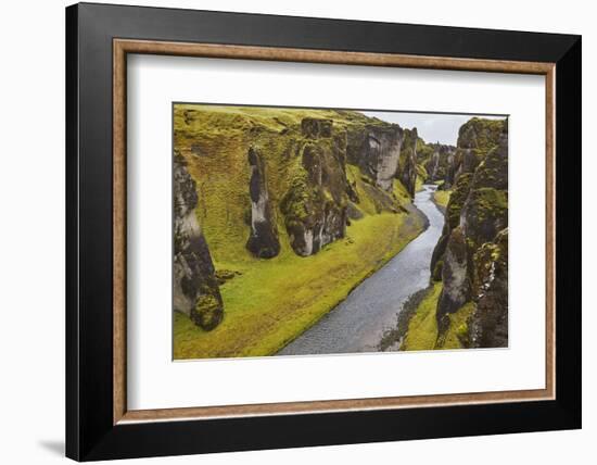 Fathrijargljufur Gorge, near Kirkjubaejarklaustur, near the south coast of Iceland, Polar Regions-Nigel Hicks-Framed Photographic Print